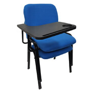 Lecture Chair with Table Top for Classroom Lecture Training Conference 6 Pcs-Blue