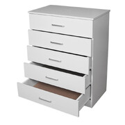 Classic Elegance Five-Drawer Chest for Organized Living