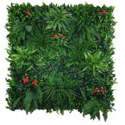 Elegant Red Rose Vertical Garden / Green Wall Uv Resistant