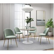 White 5 Piece Dining Set Table and Chairs