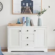 Coastal Style Sideboard Buffet Unit-white