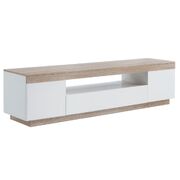 White Wooden TV Cabinet Entertainment Unit 180cm