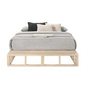 Kurt Wooden Platform Bed Frame Base Double