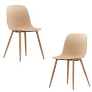 Versatile Dining Chair Set of 2 - Natural