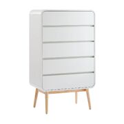 White Modern Tallboy-White