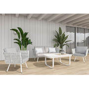 Outdoor One-Seater Sofa-White