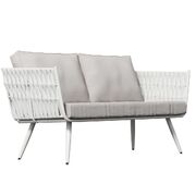 Outdoor Two-Seater Sofa -White