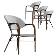 Dark Dining Chair Set of 4-Brown 