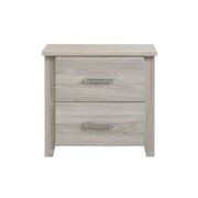 2 Drawers Bedside Table In White Oak