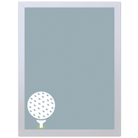 Golf Ball (297 x 420mm, White Frame)