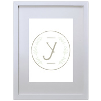 Letter Y Initial (210 x 297mm, White Frame)