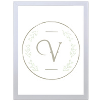 Letter V Initial (297 x 420mm, No Frame)