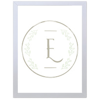 Letter E Initial (297 x 420mm, No Frame)