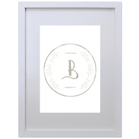 Letter B Initial (210 x 297mm, White Frame)