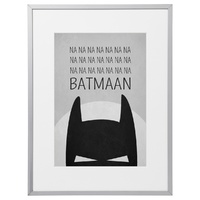 Na Na Na Na Batmaan (210 x 297mm, White Frame)