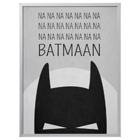 Na Na Na Na Batmaan (297 x 420mm, White Frame)