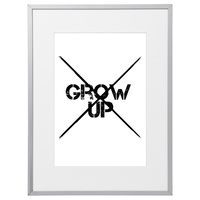 Grow Up (210 x 297mm, White Frame)