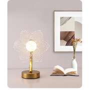 Flower Shape Luxury Acrylic Table Lamp - Modern USB Powered Night Light