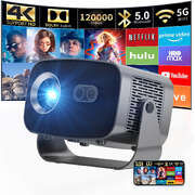 V100 Auto-Focus 4K Mini Projector (950S)with Android WiFi for Home Theater