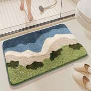 Super Absorbent Non-Slip Bath Mat - Big Wave Beach 40x60CM