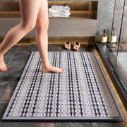 Safe & Dry Non-Slip Grey Bath Mat - 50x80CM