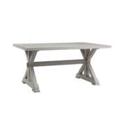 Retro White Aluminium Dining Table