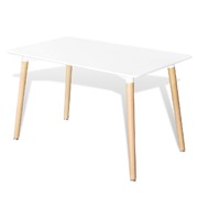 Dining Table MDF Rectangular White