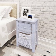 Bedside Cabinet Wood White