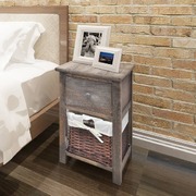 Bedside Cabinet Wood Brown