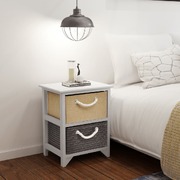 Bedside Cabinets 2 pcs Wood