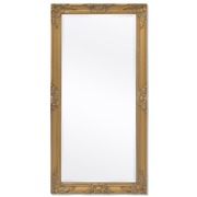 Wall Mirror Baroque Style Gold