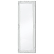 Wall Mirror Baroque Style White