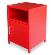 Bedside Cabinet Red