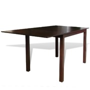 Extending Dining Table Rubberwood Brown 