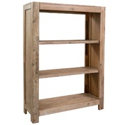 3-Tier Bookcase Solid Acacia Wood