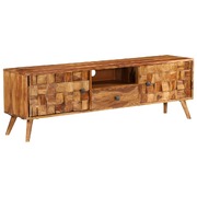 TV Cabinet Solid Sheesham Wood with Honey Finish 