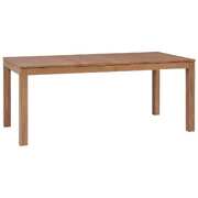 Dining Table Indoor Solid Teak Wood with Natural Finish