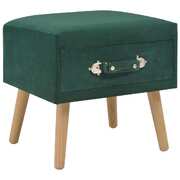 Bedside Cabinet Green  Velvet