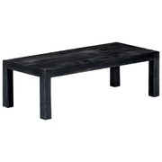 Coffee Table Solid Mango Wood Black