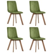 Dining Chairs 4 pcs Green Velvet