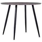 Dining Table Concrete and Black MDF