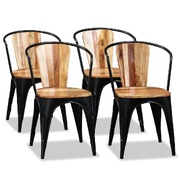 Dining Chairs 4 pcs Solid Acacia Wood