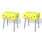 Bedside Cabinets 2 pcs Yellow