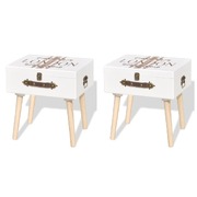 Bedside Cabinets 2 Pcs White