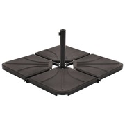 Umbrella Weight Plates 4 pcs Black Concrete Square 72 kg