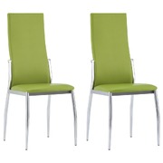 Dining Chairs 2 pcs faux Leather Green