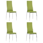 Dining Chairs 4 pcs Green faux Leather