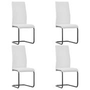 Dining Chairs 4 pcs White Faux Leather