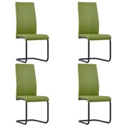 Dining Chairs 4 pcs Green Faux Leather