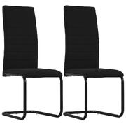 Dining Chairs 2 pcs Black Fabric